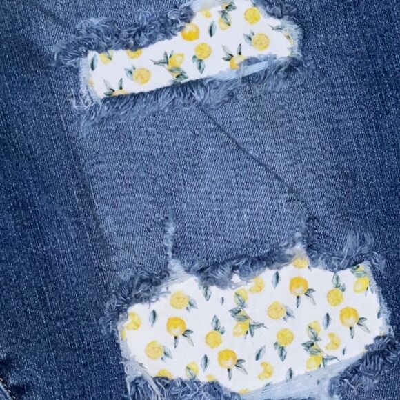 NWT Plus Size Judy Blue High Waist Lemon Patch Skinny Fit Jeans Size 22W #206 - Picture 3 of 14